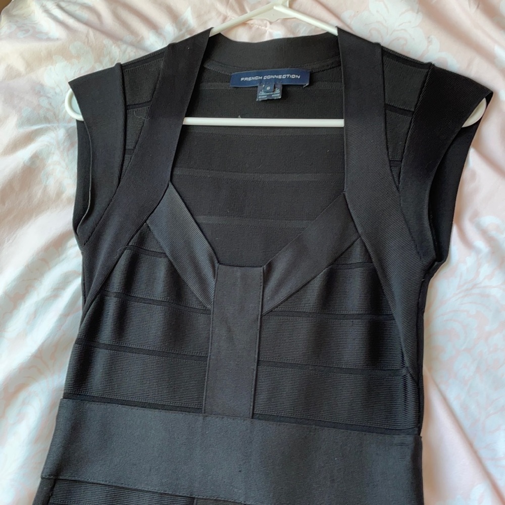 French Connection black party dress